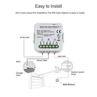 ZigBee WiFi abridor de puerta de garaje ESP8685 controlador de puerta inteligente Módulo de interruptor temporizador Smart Life APP Control remoto Alexa Google Home
