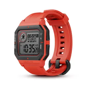 Amazfit neo smartwatch de versão global original, relógio inteligente à prova d' água de 5atm, bateria de 14 dias para natação, para android
