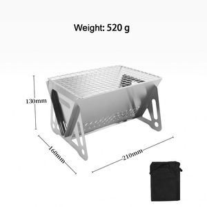 Muestra gratuita de parrilla de carbón plegable de lujo para barbacoa familiar y picnic al aire libre - Product Image 2