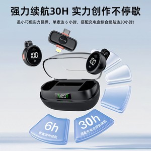 S40 Wireless Lavalier Microphone 2.4G 3.5mm Jack For Home Recording Interview Live Streaming - Product Image 5
