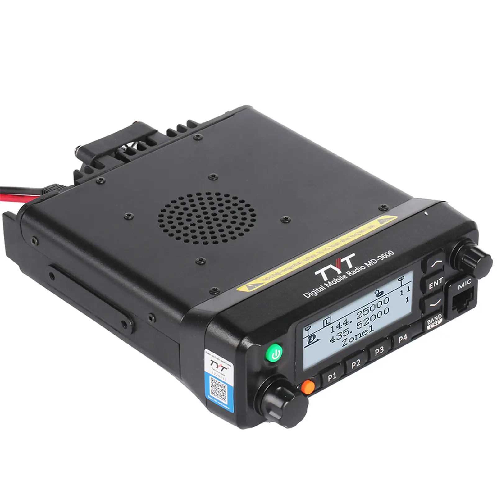 R GPS Radio Mobile TYT MD-9600 DMR Dual Band Transceiver Walkie Talkie dengan pemrograman kabel talkie walkie jarak jauh