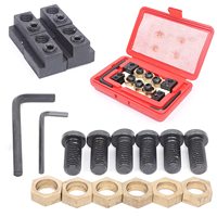 Kit de serrage à rainure en T de 18 pièces 5/8\" pour table de fraiseuse excentrique, filetage de vis 1/2\"-13\", accessoires pour machines-outils en plastique