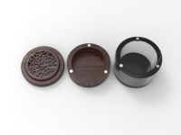 Nouveau design – Boîte à Oud arabe transparente – Évaporateur en bois et acrylique – Encensoir combiné – Brûleur d'encens pour voiture – Porte-encens à charbon