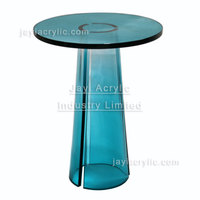 Tables d'appoint en plastique transparent, table basse moderne en perspex