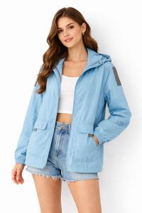 Veste à capuche ample imperméable et coupe-vent, vêtement d'extérieur confortable pour un usage quotidien, protection contre le vent et la pluie - Product Image 3