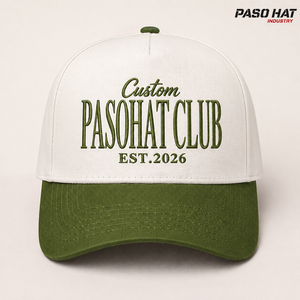 Cappellino da Baseball Strutturato a 5 Pannelli Bicolore con Tessitura Diagonale in Cotone, Logo Personalizzato, Prezzo all'Ingrosso - Product Image 1