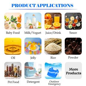 Sacs d'emballage en aluminium de qualité alimentaire sans BPA, imprimés sur mesure en gros, <span class=keywords><strong>pour</strong></span> yaourt, lait, liquides - Product Image 2