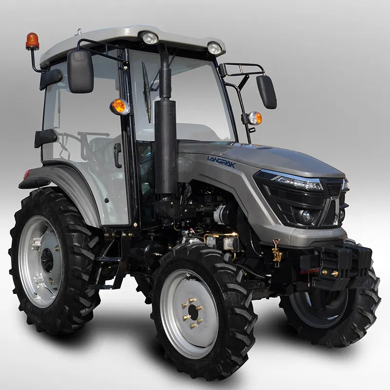 Breedte Banden 320/85r24 Shuttle Shift 50hp 4wd Farm Tractor Met 4 In 1 Voorste Eindladerbak