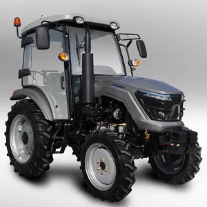 Largura pneus 320/85R24 shuttle shift 50HP 4WD trator agrícola com 4 em 1 balde carregador frontal