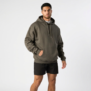 Sudadera con Capucha Casual para Hombre, Estilo Hip Hop, Tejido de Algodón Suave, Tinte Liso, Invierno, Personalizable, Superventas - Product Image 1