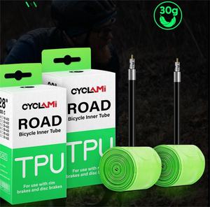 Chambre à air de vélo ultralégère en TPU pour vélo de route, valve Presta 60/80 mm, 700C18/25/28/32, tube super léger - Product Image 5