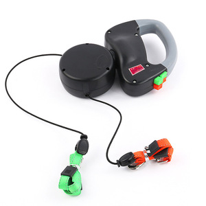 럭셔리 자동 개폐식 반사 양단 견인 로프 1 + 2 개 체인 2 개 가죽 끈 - Product Image 1