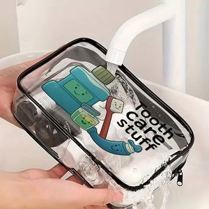 Clear PVC Travel Organizer Bag with Zipper Closure Toiletry and Cosmetic Pouch <b>Storage</b> Travel <b>Makeup</b> Bag <b>for</b> Women - Product Image 4