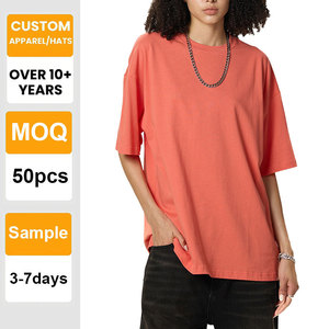 Camiseta Premium con Logotipo Personalizado al por Mayor, Camiseta Lisa de Algodón 100% Grueso con Hombros Caídos para Hombre, Impresión y Bordado - Product Image 1