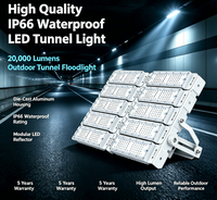 Projecteur LED modulaire en aluminium étanche IP66 de haute qualité 2026, garantie 5 ans, éclairage extérieur pour tunnel, 20000 lumens