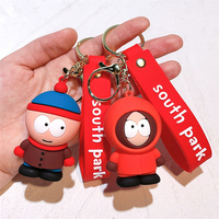 Llavero de la banda estadounidense South Park, colgante de Kyle, Cartman y Kenny, juguete, venta al por mayor