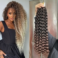 Extensions de cheveux synthétiques torsadés de 18 pouces, 240g, boucles italiennes, double trame, toutes couleurs personnalisables, cheveux longs