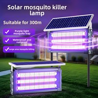 Nouveaux Destructeurs d'Insectes Solaires Extérieurs Anti-Moustiques et Anti-Mouches à Lumière UV pour Grandes Zones – Lutte Antiparasitaire