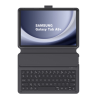 Casing Tablet kulit PU A9 + Plus, casing Keyboard nirkabel 11 inci desain Ultra tipis, pemegang pena cepat, pengisian daya Tipe C