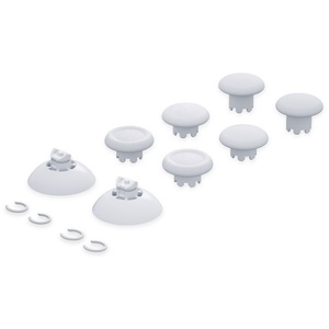 EXtremeRate Robot White Swappable Edge <b>Sticks</b> Interchangeable Analog <b>Stick</b> Joystick Thumbsticks for Xbox Series X S Controller - Product Image 2
