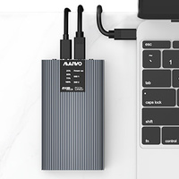 Boîtier SSD NVMe double baie en aluminium MAIWO avec fonction de clonage USB-C 20 Gbps, compatible PCIe 2230 2242 2260 2280 Windows/MAC/Linux