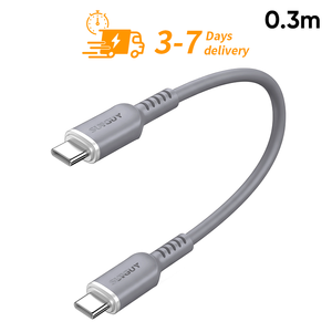 Ready to Ship 0.3m USB C Data Cable 100W 5A Fast Charging Cable Eco-Friendly Silicone Car Use Data Cable - Product Image 1