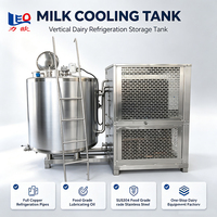 Réservoir de réfrigération vertical en acier inoxydable de 100L, 500L, 1000L, 2000L, réservoir de stockage de lait réfrigéré