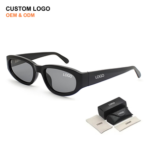 Y2k Trending Style Thick Oval Frames Sun Glasses Vintage Brands Designer Women Men Sunglasses with Custom Logo Shades - Product Image 1