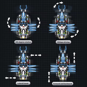 Nieuwe Product App Afstandsbediening Robot Bouwstenen Speelgoed <span class=keywords><strong>2</strong></span>.4G Programmeerbare Afstandsbediening Robot Hond Speelgoed - Product Image 5