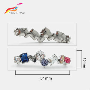 Adornos Desmontables para Cordones de <span class=keywords><strong>Zapatos</strong></span> con Pedrería en Varios Colores, Hebillas de Diamantes para Cordones de Zapatillas - Product Image 3