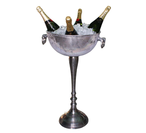 Floor Standing Antique Rustic Champagne <b>Bucket</b> Distressed Look Wine Cooler - Product Image 4
