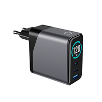 Chargeur rapide triple port USB-C 120W PD3.0 PPS pour téléphone, ordinateur portable, tablette, écouteurs, appareil photo avec design éco-responsable