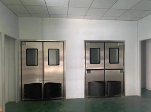 <span class=keywords><strong>Porte</strong></span> de circulation commerciale ou industrielle à ouverture libre, à double ou simple <span class=keywords><strong>battant</strong></span>, à fermeture automatique, avec pare-chocs, pour marché - Product Image 4