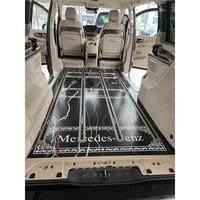 Mercedes Classe V/Alphard CNC Cut Tapis de voiture en cuir écologique Mise à niveau complète du sol du véhicule avec rembourrage antidérapant