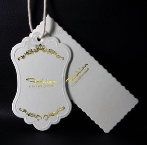 Étiquettes suspendues en papier imperméables avec logo personnalisé pour vêtements haut de gamme, étiquettes créatives de luxe pour sacs et chaussures - Product Image 6
