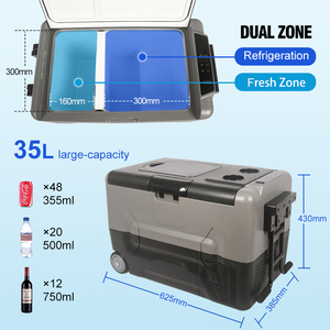 Glacière électrique portable pliable 12V pour voiture, glacière et plus encore - Product Image 4