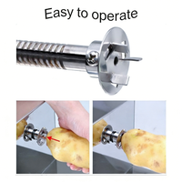 Elektrische automatische roterende roestvrijstalen aardappelchips snijmachine motor 220V 4,8kg 1 jaar garantie graanverwerking
