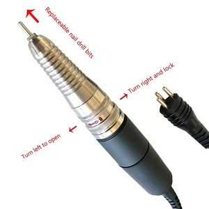 Máquina de manicura UP200 con mango de 3 pines, pluma eléctrica para manicura de 35000 RPM, taladro eléctrico para uñas, herramientas de pedicura. - Product Image 4