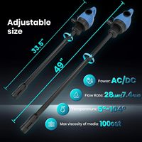Pompe à baril électrique 120V AC/12V DC 55 gallons adaptateur intégré de 2 pouces 5 gallons par minute débit DEF Diesel antigel