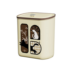 Wall Mounted Trash Can Rectangular <b>Plastic</b> <b>Kitchen</b> Waste <b>Bin</b> Large Capacity No Bending Required - Product Image 2