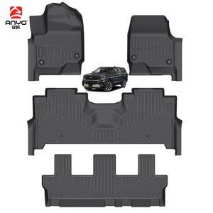 Tapis de coffre de voiture en polymère, tapis de dossier <span class=keywords><strong>3D</strong></span> pour Ford Expedition <span class=keywords><strong>Max</strong></span> 8 places 2025- Sièges banquette, protection du dossier des sièges arrière, tapis de voiture moulé - Product Image 2