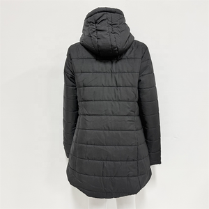 Parka d'Hiver pour <span class=keywords><strong>Femme</strong></span> Épaisse Chaude Doublée Polaire Manteau Long à Capuche Grande Taille Imprimée Doudoune Rembourrée - Product Image 3