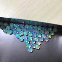 1pc perles d'opale de feu bleue perles d'opale blanche à vendre perles de boule transparente d'opale de gelée synthétique pour la fabrication de bijoux