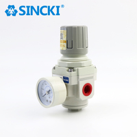 SINCKI AR2000-02 Unit Regulator Tekanan Udara yang Dapat Disesuaikan untuk Peralatan Mesin Industri