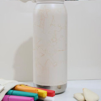 Kit de Botellas de Agua para Colorear para Niños, Venta al por Mayor, Botellas de Vacío para Dibujar, Tazas para Leche con Marcadores Lavables