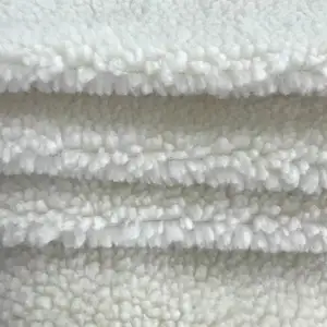 Factory Direct 100% Polyester Lamb Fur Fabric Sherpa Fur Fabric For Garment