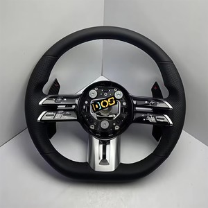 Volante de Fibra de Carbono y Cuero DOS para <span class=keywords><strong>Mercedes</strong></span> <span class=keywords><strong>AMG</strong></span> <span class=keywords><strong>GT</strong></span> <span class=keywords><strong>63</strong></span> CLA CLS E <span class=keywords><strong>S</strong></span> C Class SL W177 W176 W211 W212 W213 W218 W221 W463 - Product Image 3