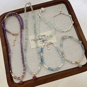 Dylam Personalized Statement Design Aqua Tiny Rice Beads Women Jewelry <b>Bangles</b> & <b>Bracelets</b> S925 Silver for Daily Life Wear - Product Image 4