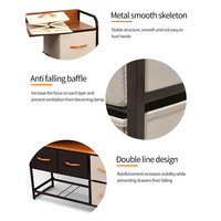 Armoire de rangement pour vêtements en tissu avec tiroirs de grande capacité, couleur personnalisée, pour la maison, la chambre à coucher, le salon