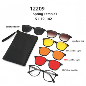 Occhiali Anti <span class=keywords><strong>Luce</strong></span> <span class=keywords><strong>Blu</strong></span> con Clip Magnetica Sunray Fashion, <span class=keywords><strong>Lenti</strong></span> Protettive per Lettura, Occhiali Blocca <span class=keywords><strong>Luce</strong></span> <span class=keywords><strong>Blu</strong></span> per Uomini e Donne - Product Image 5